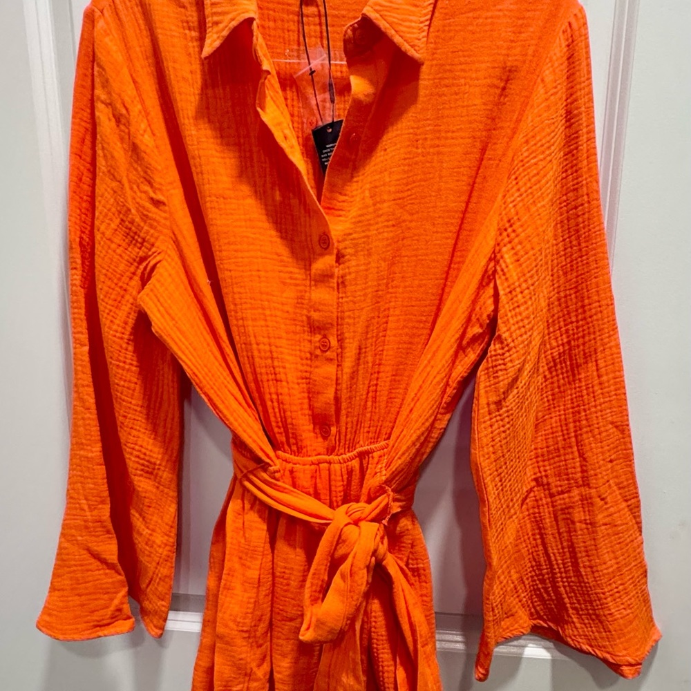 Fashion Nova Orange Jumpsuit